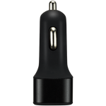 Canyon C-07 Universal 3xUSB Car Adapter with Smart IC - Black/Blue - Black