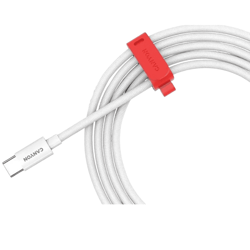 Canyon Cable CC60AB Type-C to Type-C 60W Braided 2m - White - White
