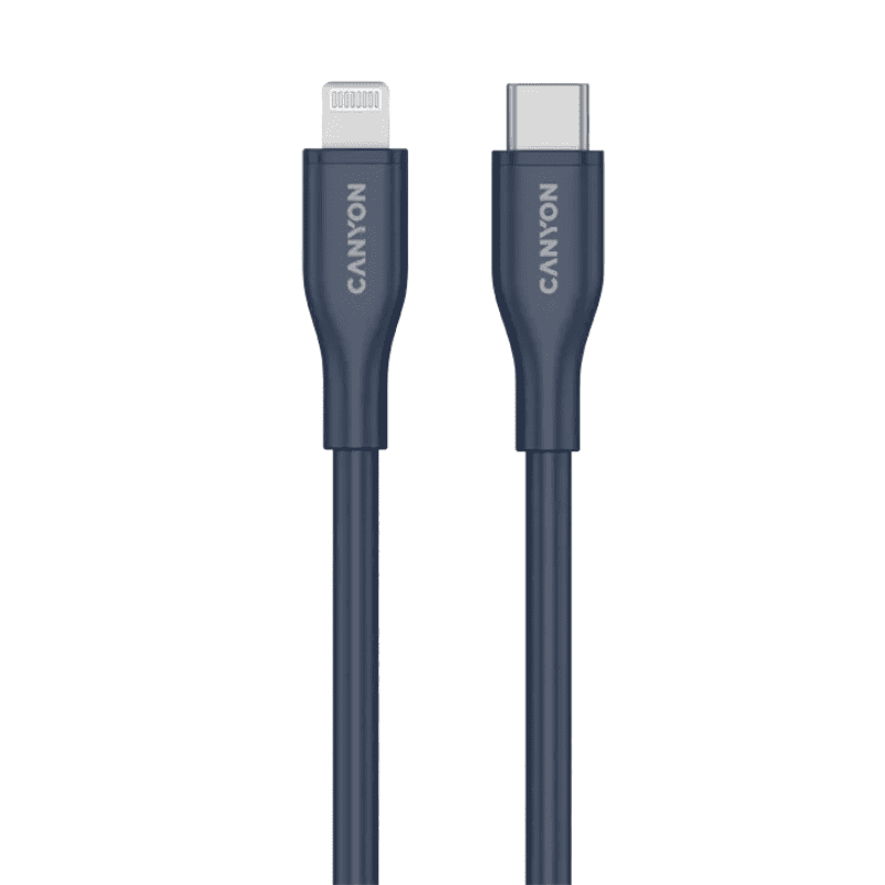 Canyon Cable CLNM60 C-L 60W MFI 1m Silicon - Blue - Blue