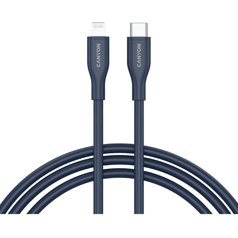 Canyon Cable CLNM60 C-L 60W MFI 1m Silicon - Blue - Blue