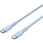 Canyon Cable On Wire 60CL C-C 60W Color Braided 1m - Light Blue - Light Blue - Cables USB