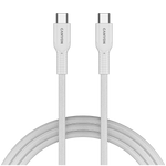 Canyon Cable On Wire 60CL C-C 60W Color Braided 1m - White - White - Cables USB