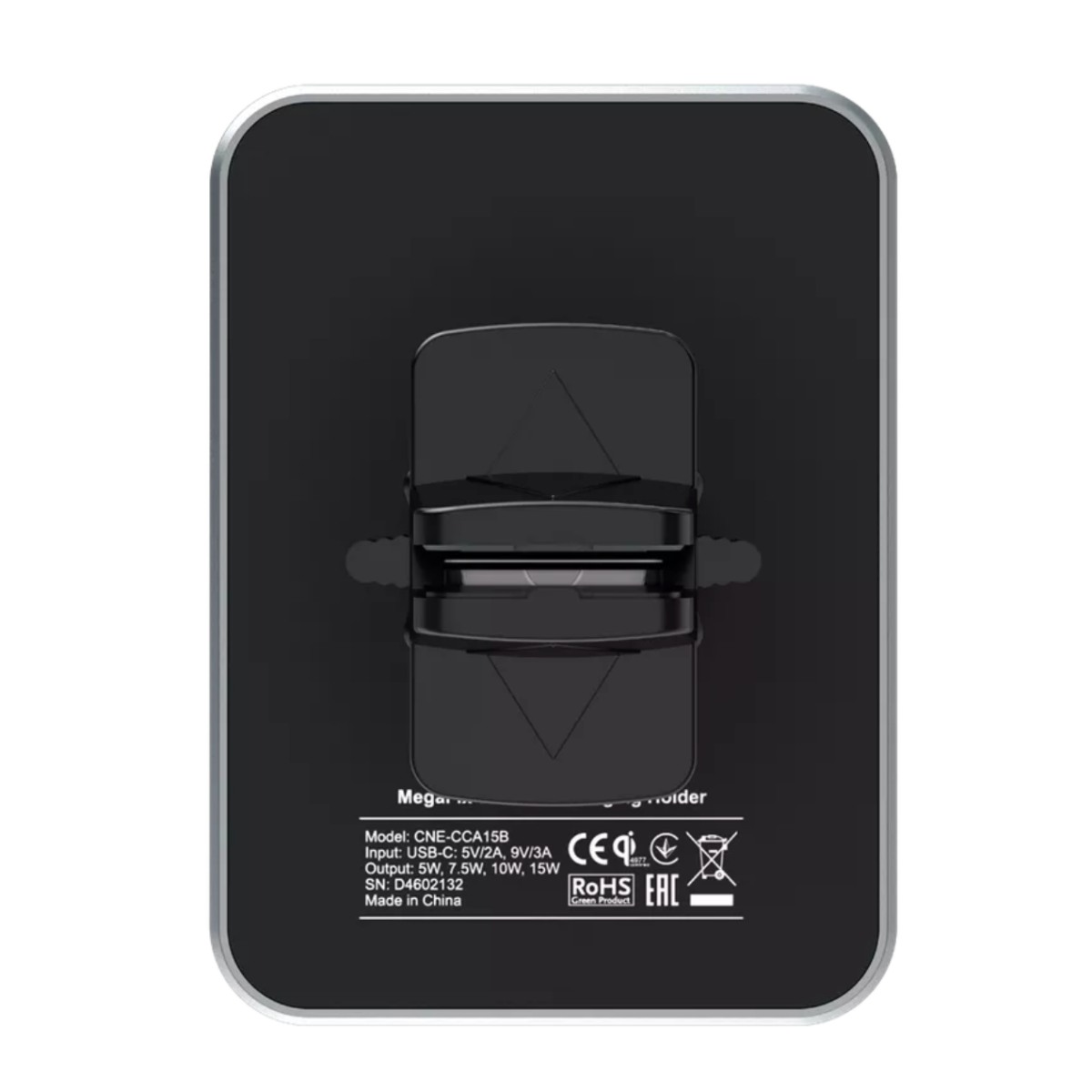 Canyon Car Holder + Wireless Charger MegaFix - Black - Black