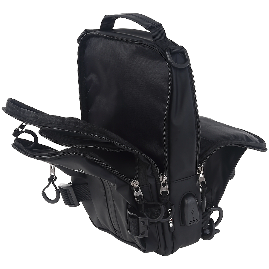 CANYON CB-1 Transformer Bag / Fanny Pack – Black (CNS-CBD1B1) - Black