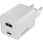 Canyon Charger CU45AC GaN 45W 1xPD 1xQC EU - White - White