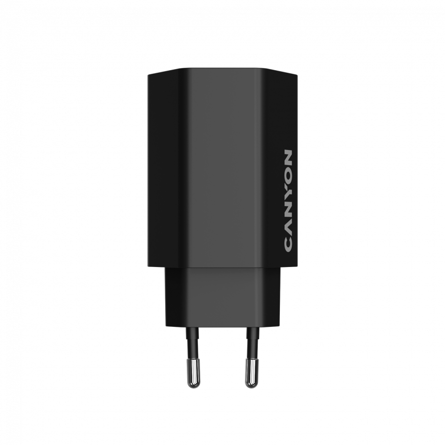 CANYON Charger HEXAGON 65 GaN 65W 2xPD 1xQC EU Black - Black