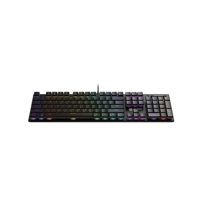 Canyon Cometstrike GK-55 Wired Gaming Keyboard - Black - Black