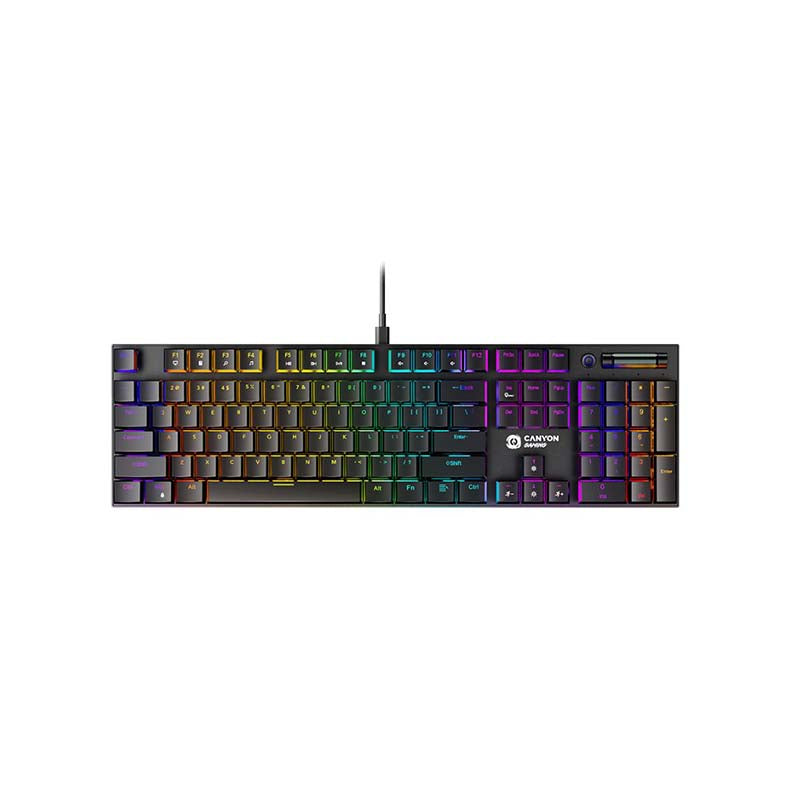 Canyon Cometstrike GK-55 Wired Gaming Keyboard - Black - Black