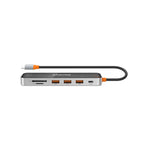 Canyon DS-13 Hub 7-in-1 4k USB C - Transparent / Space Grey - Clear