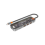 Canyon DS-13 Hub 7-in-1 4k USB C - Transparent / Space Grey - Clear