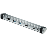 CANYON DS-6 Multiport Docking Station With 7 ports - Space Grey - Silver