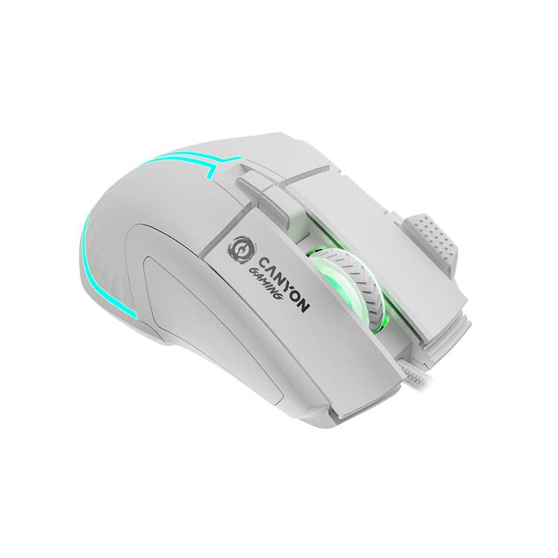 Canyon Fortnax GM-636 RGB Wired Mouse - White - White