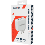 CANYON H-100 Fast Charge GaN Wall Charger - White - White