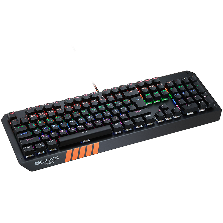 Canyon Hazard Wired Multimedia Gaming Keyboard With Lighting Effect - Black - Black