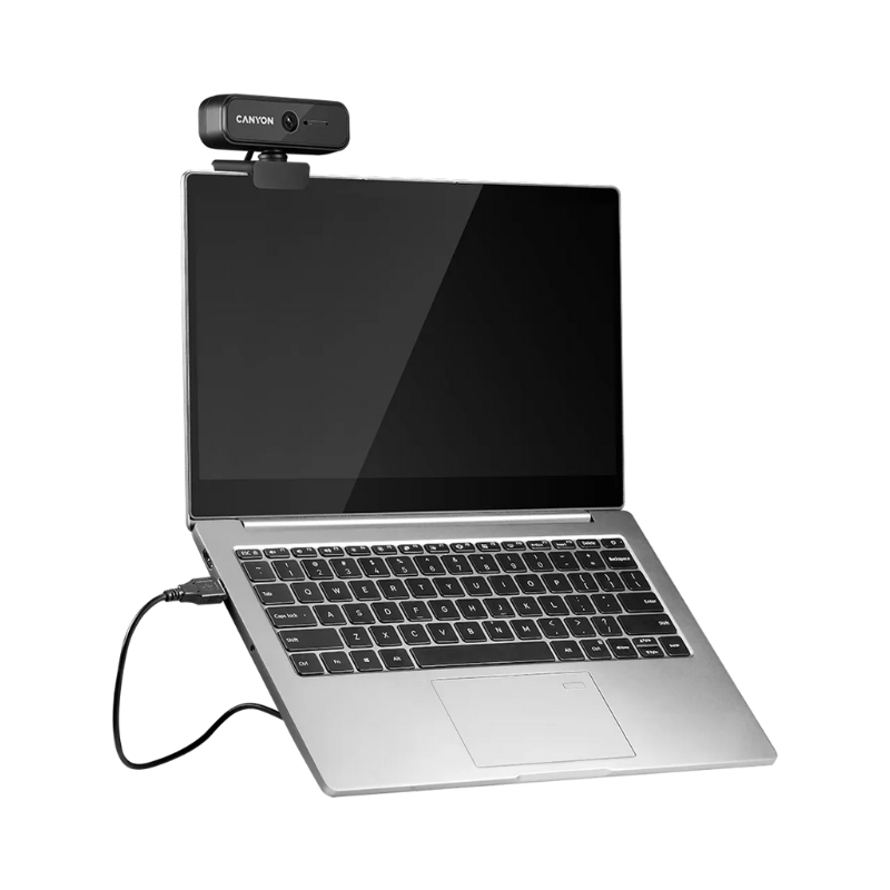 Canyon HD 720p Webcam OnStream 2P - Black - Black
