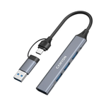 Canyon Hub DS-02 4in1 USB-A/C - Grey - Grey