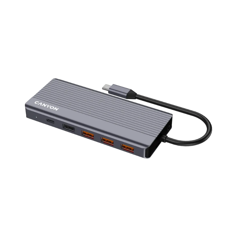 Canyon Hub DS-16 13in1 4k USB-C - Grey - Grey