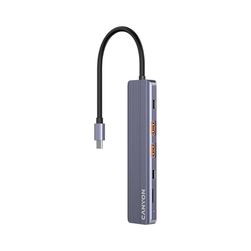 Canyon Hub DS-17 6in1 4k USB-C - Grey - Grey