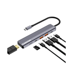 Canyon Hub DS-17 6in1 4k USB-C - Grey - Grey