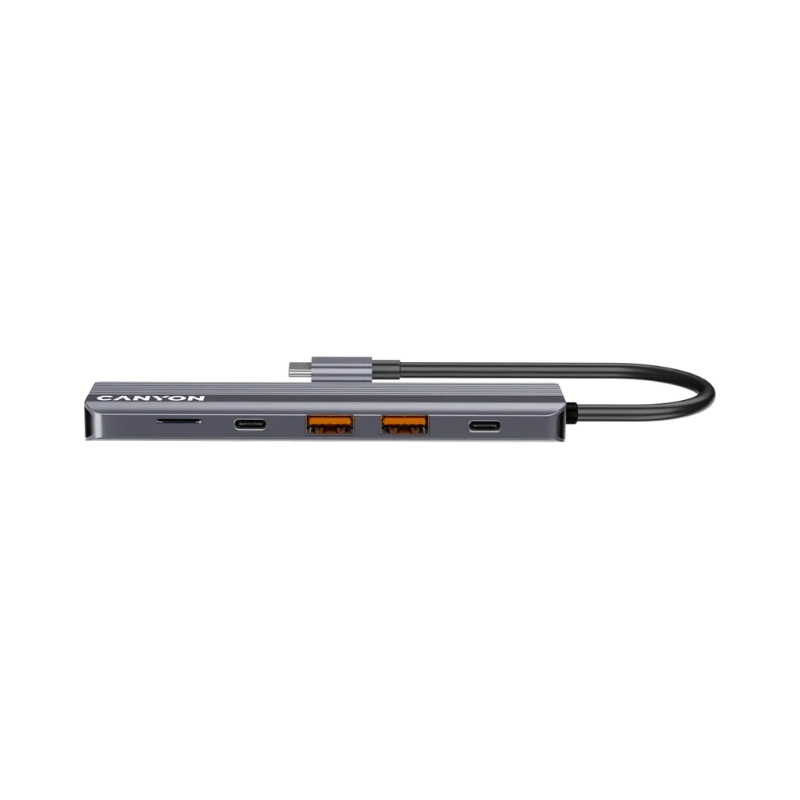 Canyon Hub DS-17 6in1 4k USB-C - Grey - Grey