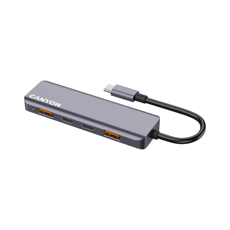 Canyon Hub DS-18 5in1 USB-C - Grey - Grey