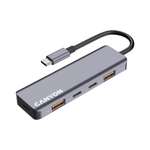 Canyon Hub DS-18 5in1 USB-C - Grey - Grey