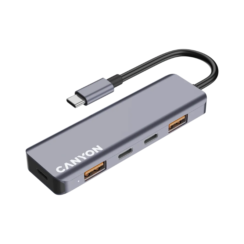 Canyon Hub DS-18 5in1 USB-C - Grey - Grey