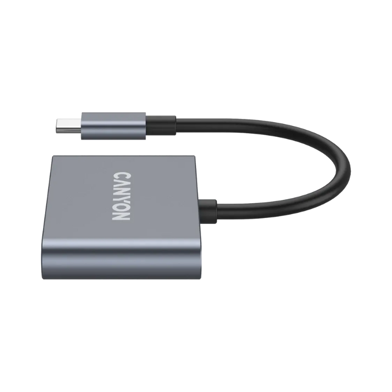 Canyon Hub DS-3 3in1 USB-C - Dark Grey - Grey