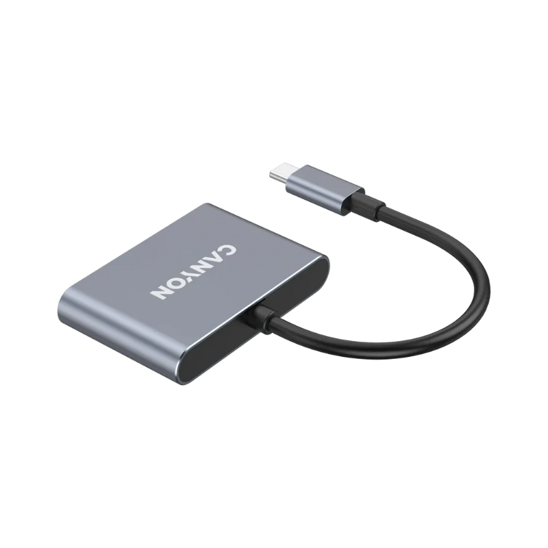 Canyon Hub DS-3 3in1 USB-C - Dark Grey - Grey
