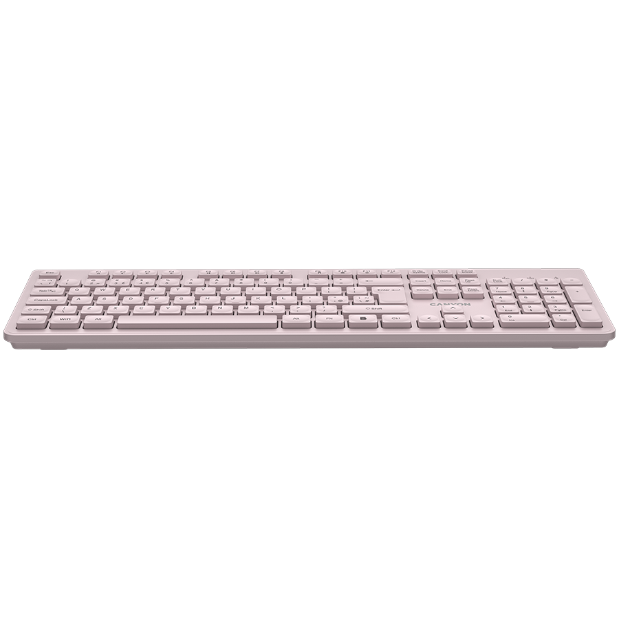 CANYON keyboard HKB-W01 UK/US AAA Wireless - Beige - Beige