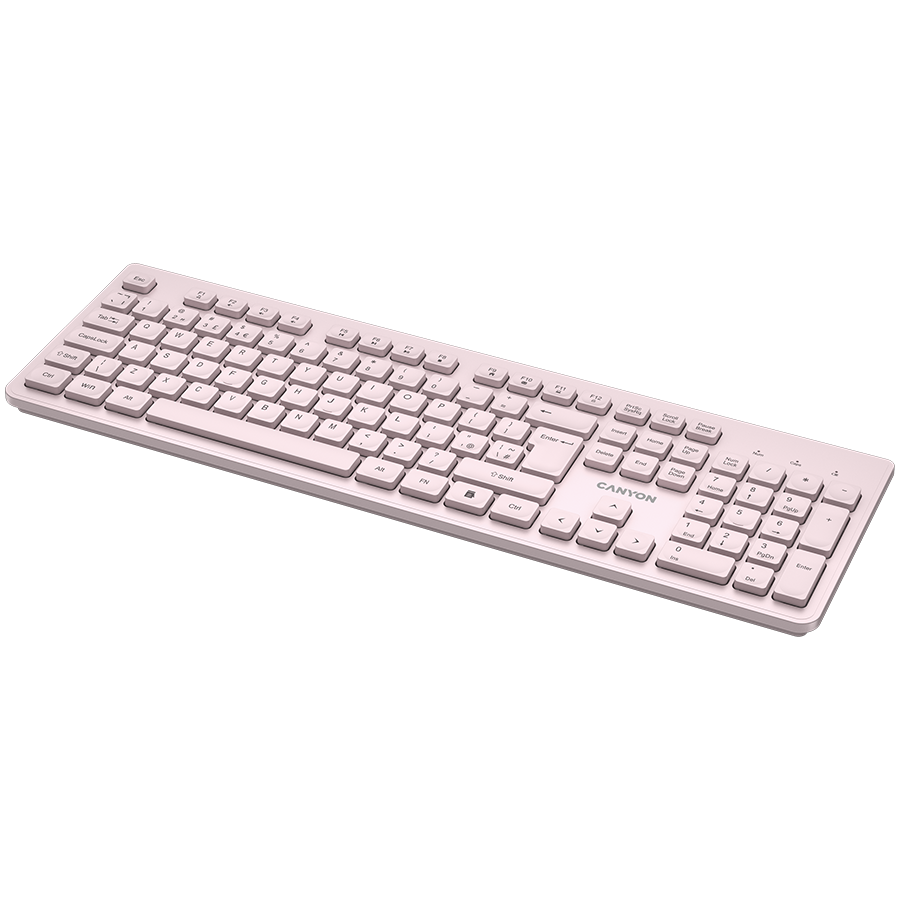 CANYON keyboard HKB-W01 UK/US AAA Wireless - Beige - Beige