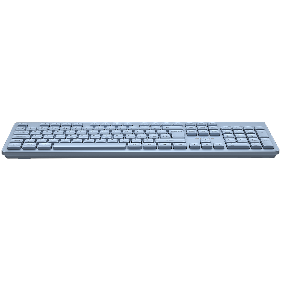 CANYON keyboard HKB-W01 UK/US AAA Wireless - Blue - Blue