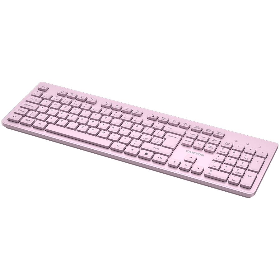 CANYON keyboard HKB-W01 UK/US AAA Wireless - Pink
