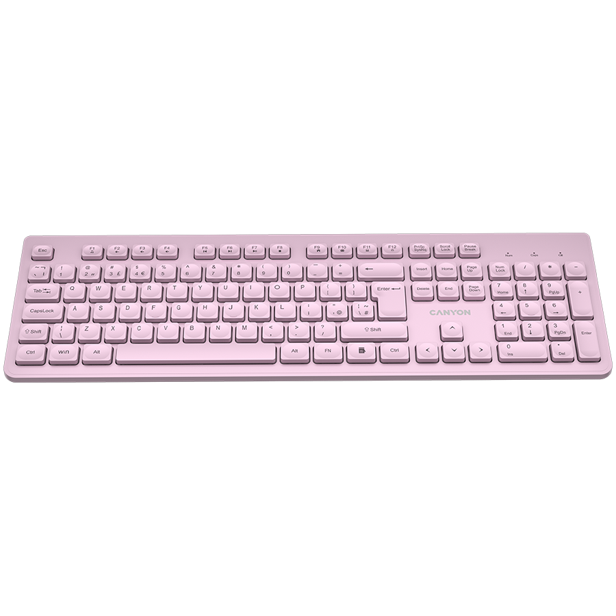 CANYON keyboard HKB-W01 UK/US AAA Wireless - Pink