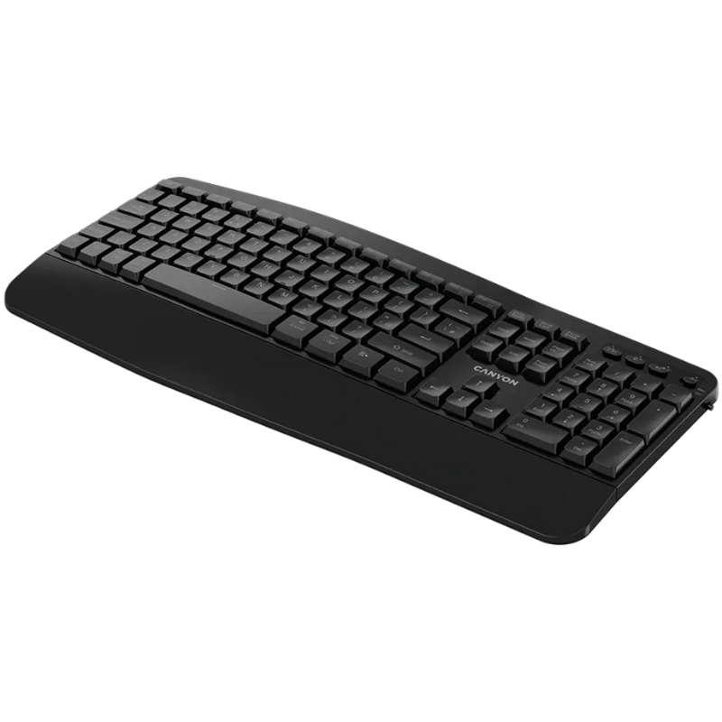 Canyon Keyboard HKB-W6 Wireless - Black - Black