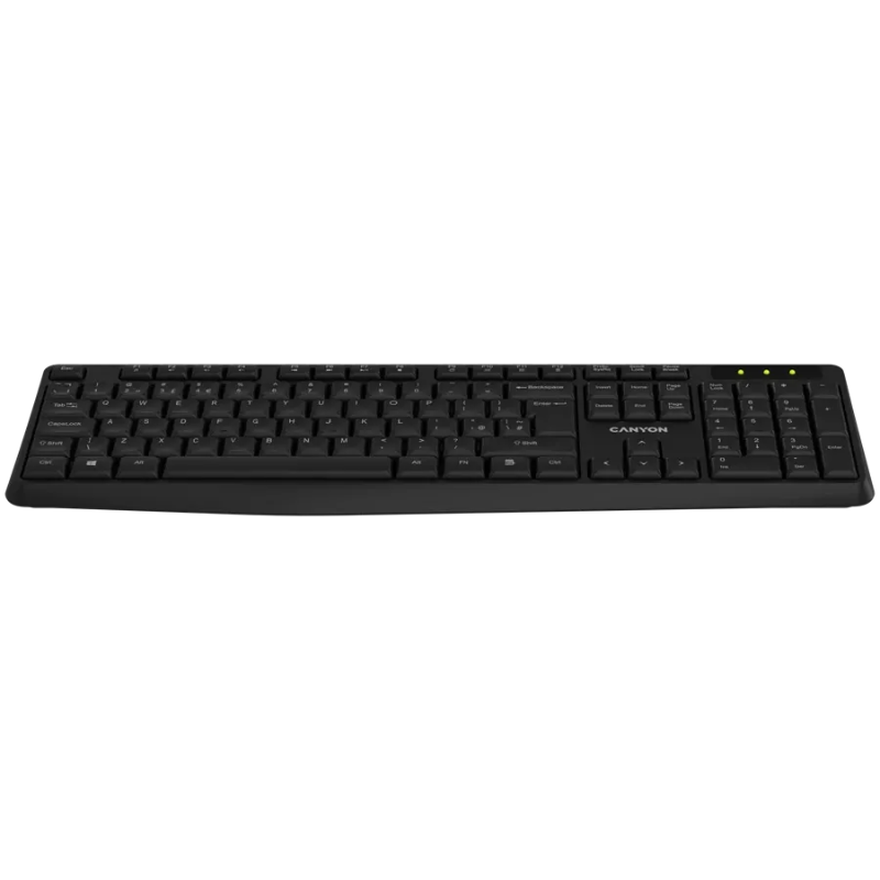 Canyon Keyboard KB-W01 Wireless - Black - Black
