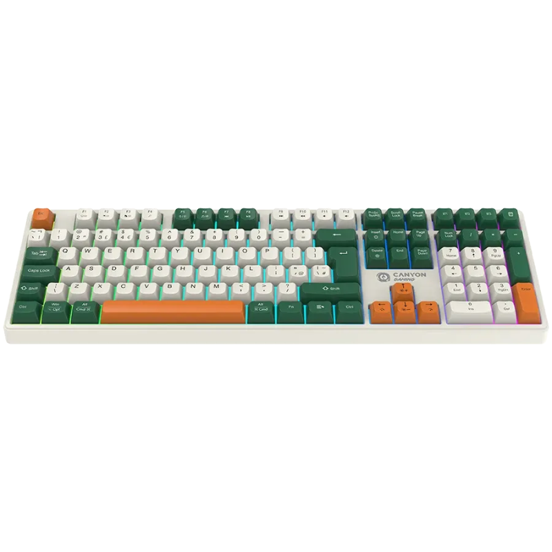 Canyon Keyboard Shadder GKW-11 Mech RGB UK/US Wireless - White - White