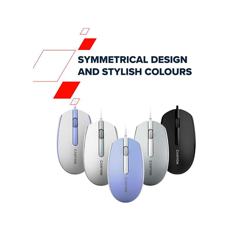 Canyon M-10 Wired Mouse - Lavender - Purple