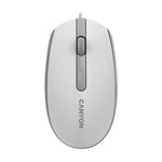 Canyon M-10 Wired Mouse - White / Grey - White/Grey