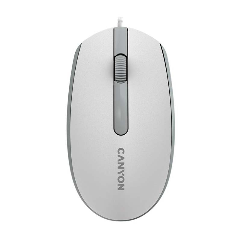 Canyon M-10 Wired Mouse - White / Grey - White/Grey