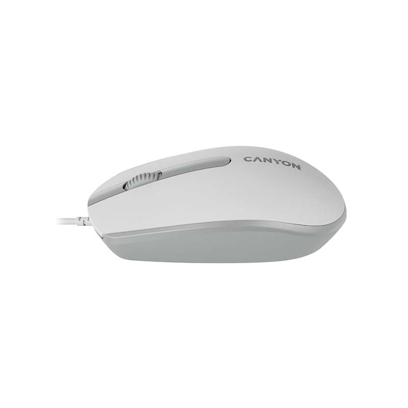 Canyon M-10 Wired Mouse - White / Grey - White/Grey