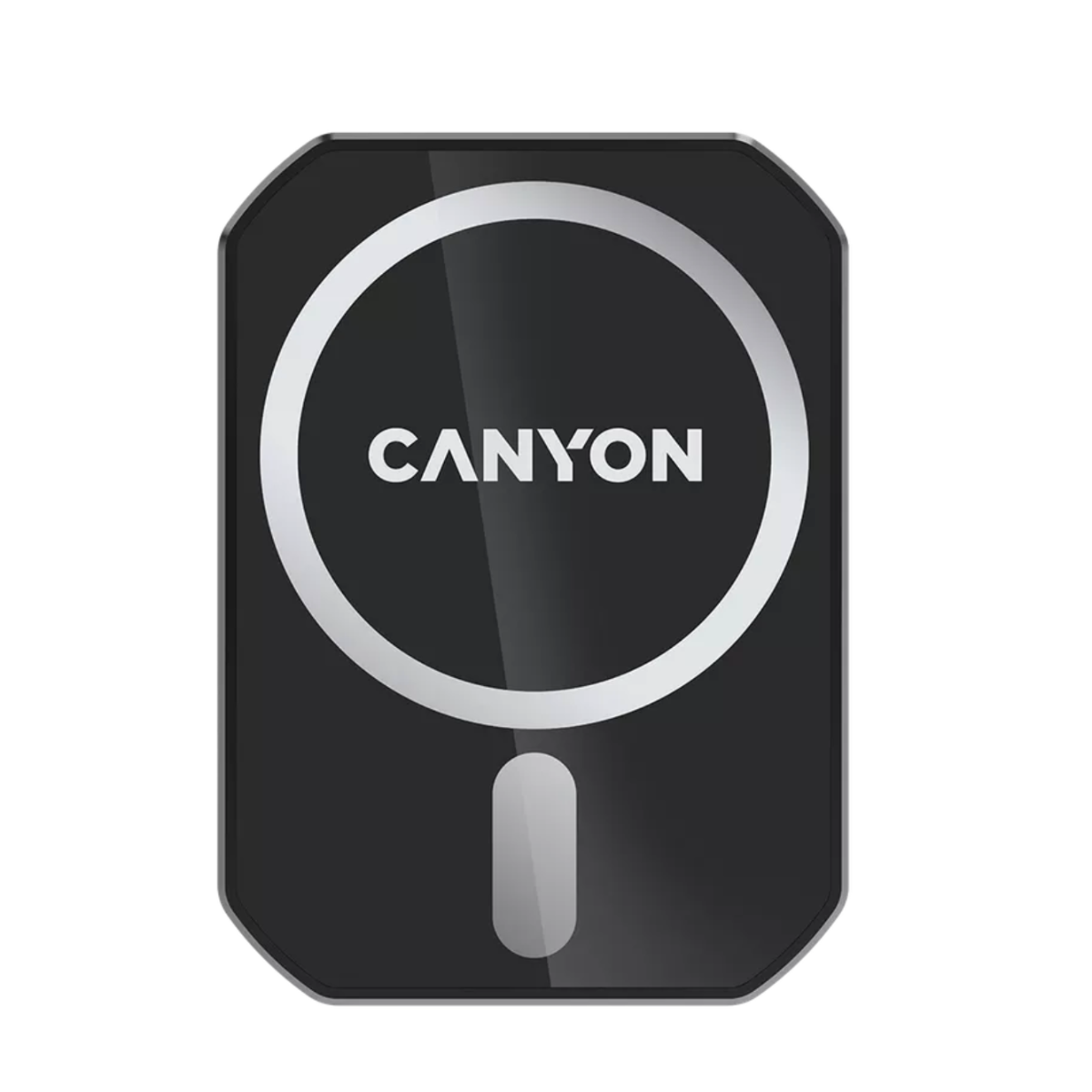 Canyon Magnetic Car Holder + Wireless Charger - Black - Black
