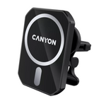 Canyon Magnetic Car Holder + Wireless Charger - Black - Black