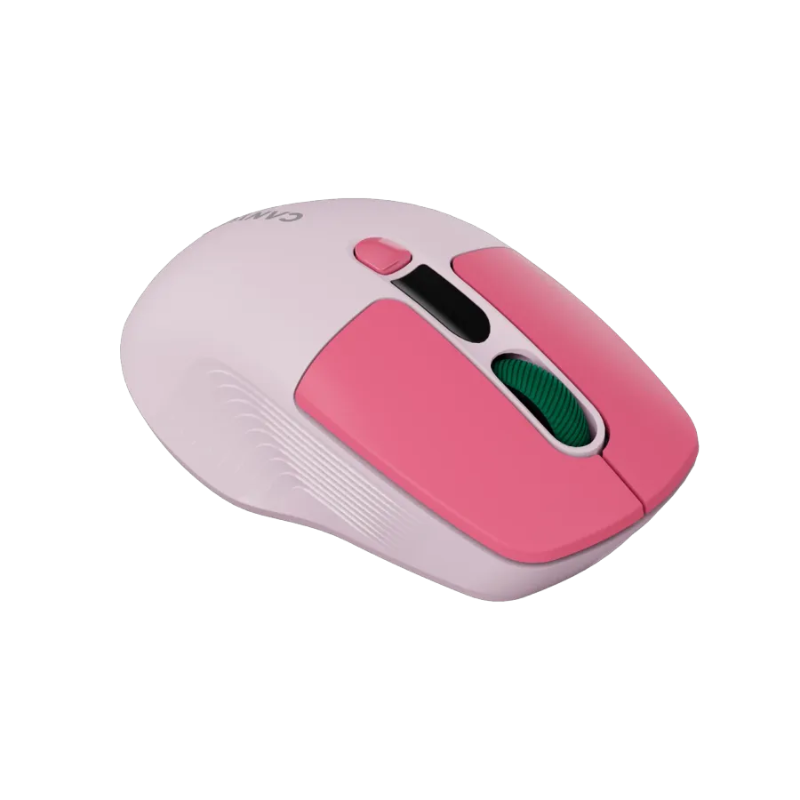 Canyon Mouse MW-26 LCD Silent Dual Mode Wireless - Pink - Pink