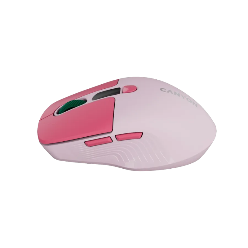 Canyon Mouse MW-26 LCD Silent Dual Mode Wireless - Pink - Pink