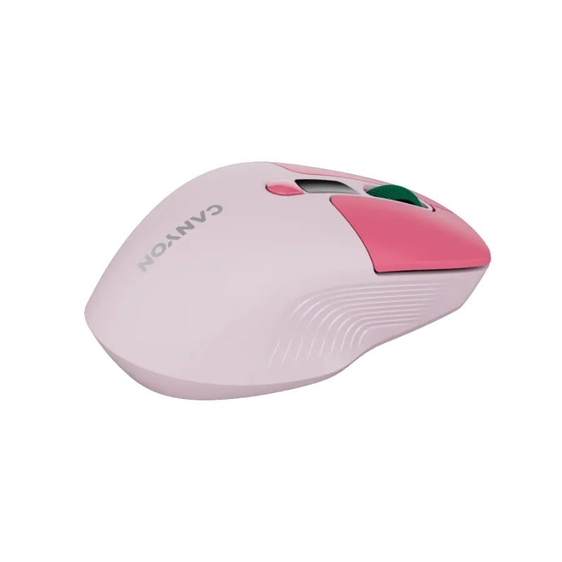 Canyon Mouse MW-26 LCD Silent Dual Mode Wireless - Pink - Pink