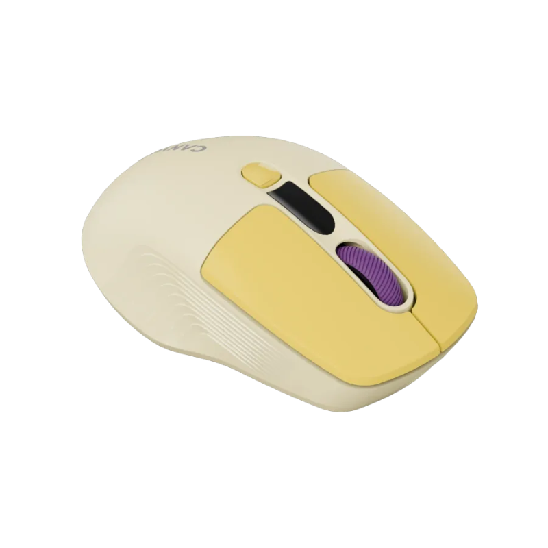 Canyon Mouse MW-26 LCD Silent Dual Mode Wireless - Yellow - Yellow