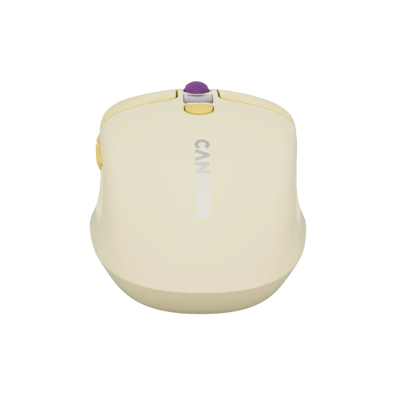Canyon Mouse MW-26 LCD Silent Dual Mode Wireless - Yellow - Yellow