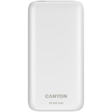 CANYON Power Bank PB-301 LED 30000 mAh PD 20W QC 3.0 White - White