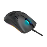 Canyon Puncher Wired Gaming Mouse With RGB Lights - Black - Black